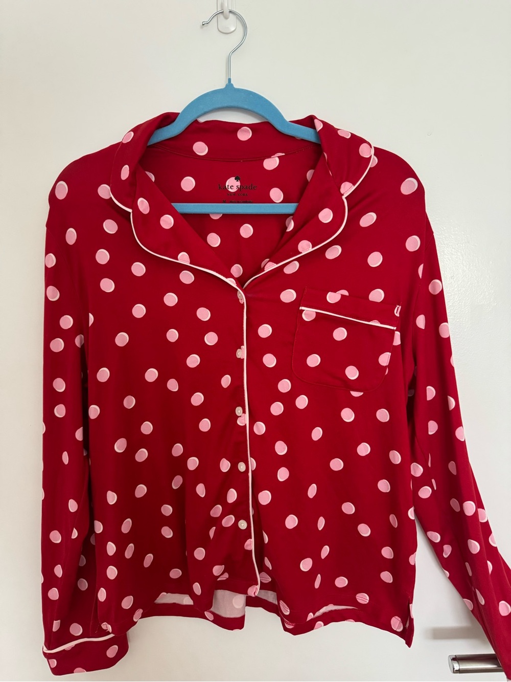 kate spade | Pajama Set | Long Sleeve Long
Notch Collar - Picture 3 of 6